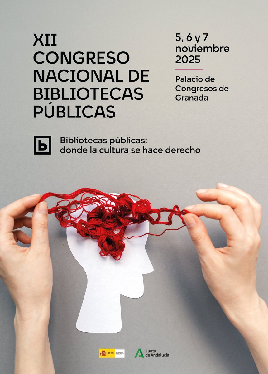 DG del Libro, del CΓ³mic y de la Lectura (@librolecturagob) on Twitter photo Ya tenemos el cartel para el XII Congreso Nacional de #BibliotecasPΓΊblicas
π©ππππππππππ π·πΜππππππ: π
πππ
π ππ πππππππ ππ ππππ π
ππππππ
π
Los dΓas 5, 6 y 7 de noviembre.
π En el Palacio de Congresos de Granada.
π
cultura.gob.es/congresobp/por⦠Ya tenemos el cartel para el XII Congreso Nacional de #BibliotecasPúblicas
π©ππππππππππ π·πΜππππππ: π
πππ
π ππ πππππππ ππ ππππ π
ππππππ
π
Los dΓas 5, 6 y 7 de noviembre.
π En el Palacio de Congresos de Granada.
π
cultura.gob.es/congresobp/porβ¦