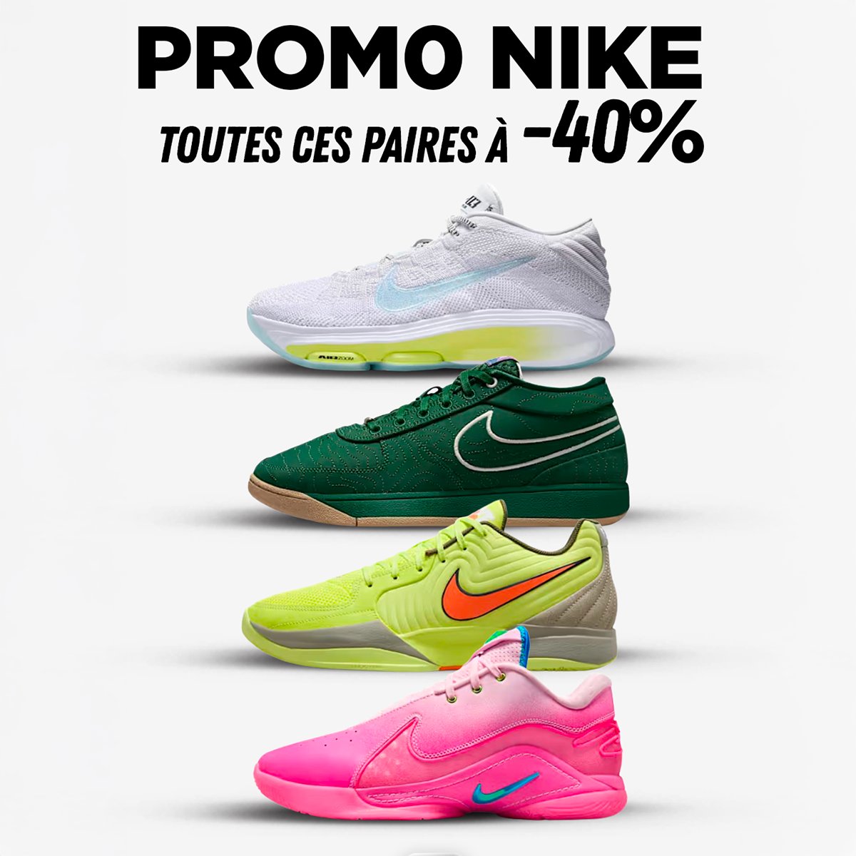 Encore pas mal de promo basket chez Nike : tidd.ly/422hAdh 😮‍💨