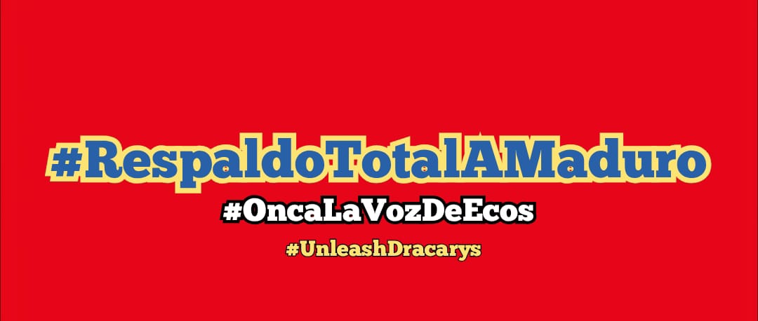 ¡Difundamos la verdad!
#RespaldoTotalAMaduro, combatimos la desinformación y desenmascaramos la hipocresía del imperio. ¡La verdad nos hará libres! 
#UnleashDracarys #OncaLaVozDeEcos