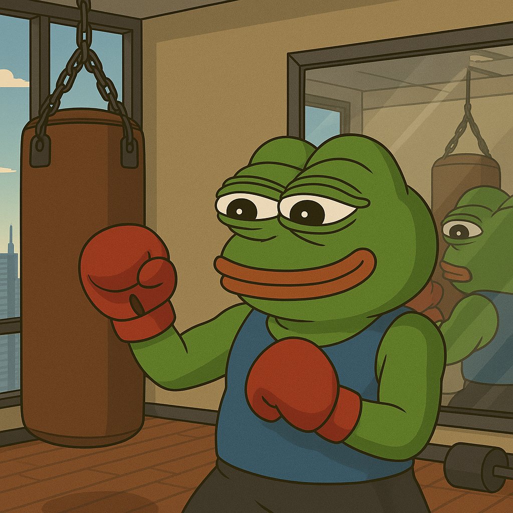 pepenhouse's tweet photo. "Building strength and resilience. We're ready for whatever the market throws our way. $PEPENHOUSE 🥊" https://t.co/7bGQPd0QjF