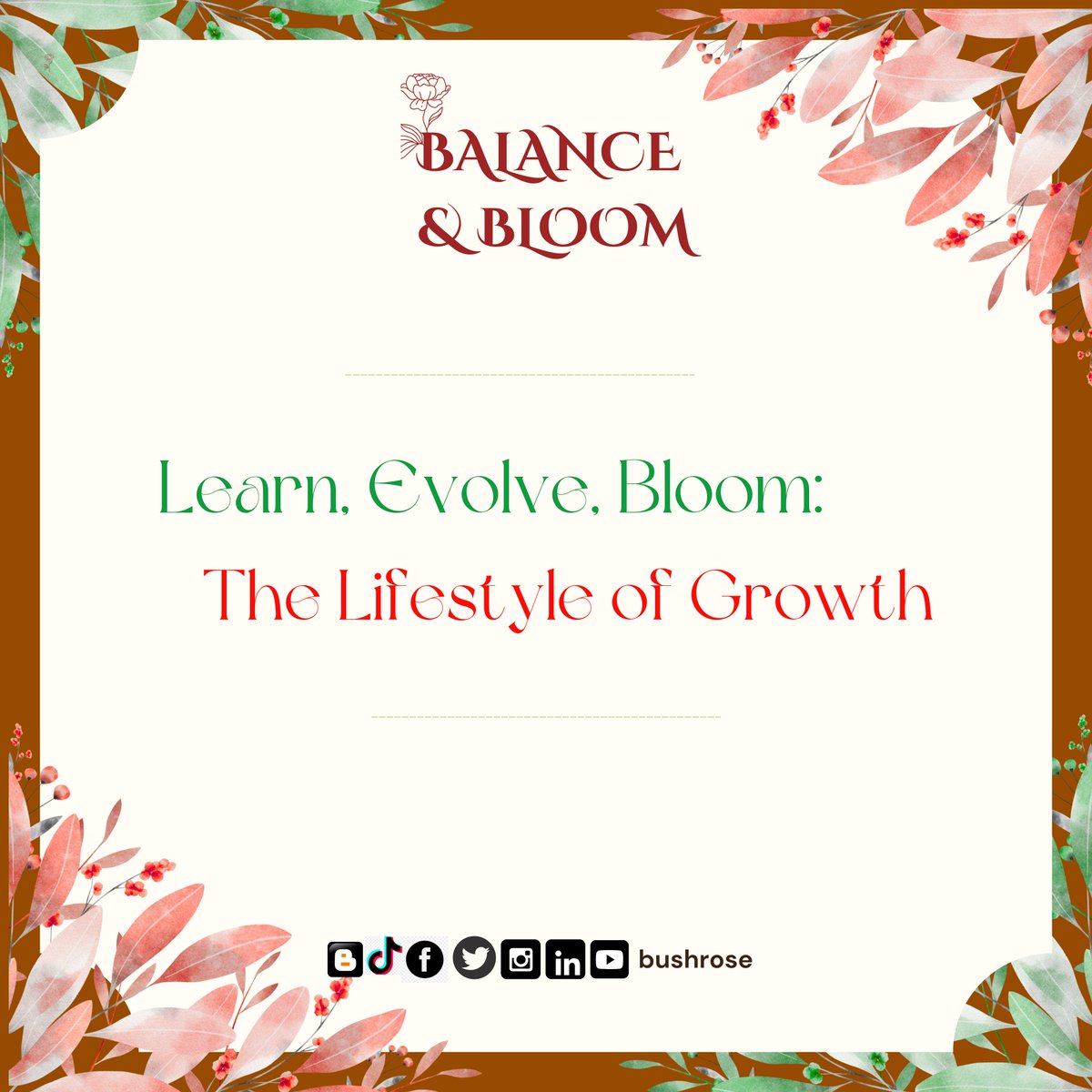 Bushrose01's tweet photo. Learning isn’t just for the classroom — it’s a lifestyle.
Lifelong learning isn’t about degrees or grades. It’s about showing up everyday with an open mind and a hunger to grow.
Ready to live like a lifelong learner?
🔗Link to blog in bio
#Bushrose #BalanceAndBloom #GrowthMindset https://t.co/LLKaMiPFyZ