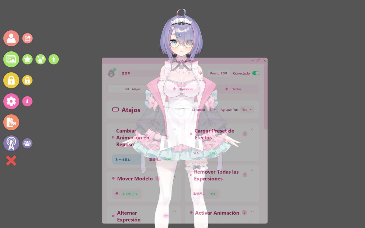 喵僕MeowBot (@meowbotz_lv) on Twitter photo #VTubeStudio #Live2D
VTS Terminal plugin has received a lot of attention, and I truly appreciate it!
Here’s a minor update (v2.0.3):
- adjustable app opacity in settings
- spanish language supported , thanks to <a href="/NekoLuffynyan/">Neko Luffy 🇪🇸 Vtuber😻💖🥒</a>
- added scrollbar
download link on description~ #VTubeStudio #Live2D
VTS Terminal plugin has received a lot of attention, and I truly appreciate it!
Here’s a minor update (v2.0.3):
- adjustable app opacity in settings
- spanish language supported , thanks to <a href="/NekoLuffynyan/">Neko Luffy 🇪🇸 Vtuber😻💖🥒</a>
- added scrollbar
download link on description~