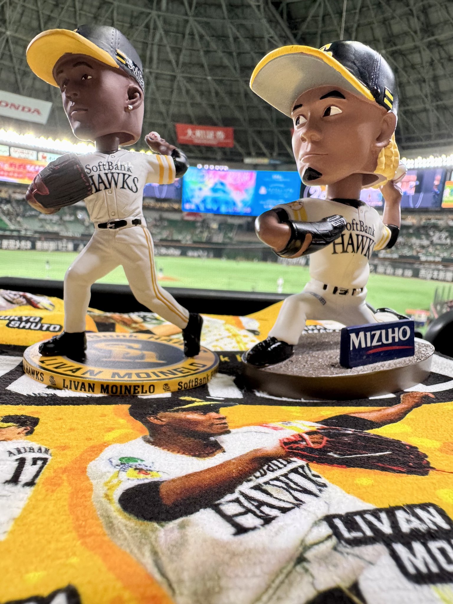 ホークス　モイネロ投手　ボブルヘッド ソフトバンクホークス モイネロ ボブルヘッド2025年版 - メルカリ