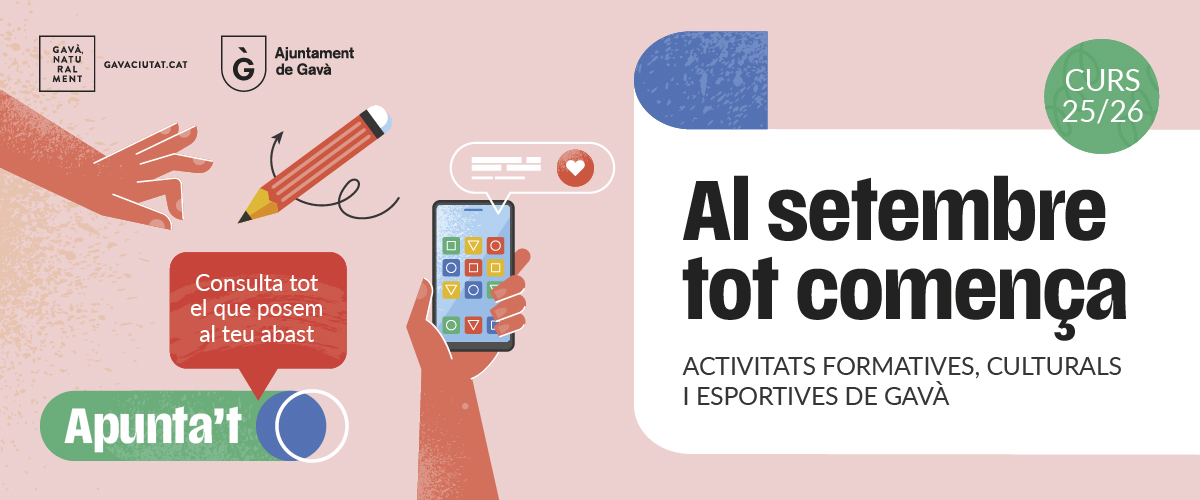 El Bruguers (@elbruguers) on Twitter photo 📒🥳 #Formació i #oci per a tothom amb el programa “Al #setembre tot comença”
L' <a href="/AjuntamentGava/">Ajuntament de Gavà</a> torna a editar un fulletó informatiu sobre les #activitats que s'inicien a la #ciutat després de les #vacances 🏖️
Aquí t'ho expliquem
👉🏽elbruguersdigital.cat/formacio-i-oci… 📒🥳 #Formació i #oci per a tothom amb el programa “Al #setembre tot comença”
L' <a href="/AjuntamentGava/">Ajuntament de Gavà</a> torna a editar un fulletó informatiu sobre les #activitats que s'inicien a la #ciutat després de les #vacances 🏖️
Aquí t'ho expliquem
👉🏽elbruguersdigital.cat/formacio-i-oci…