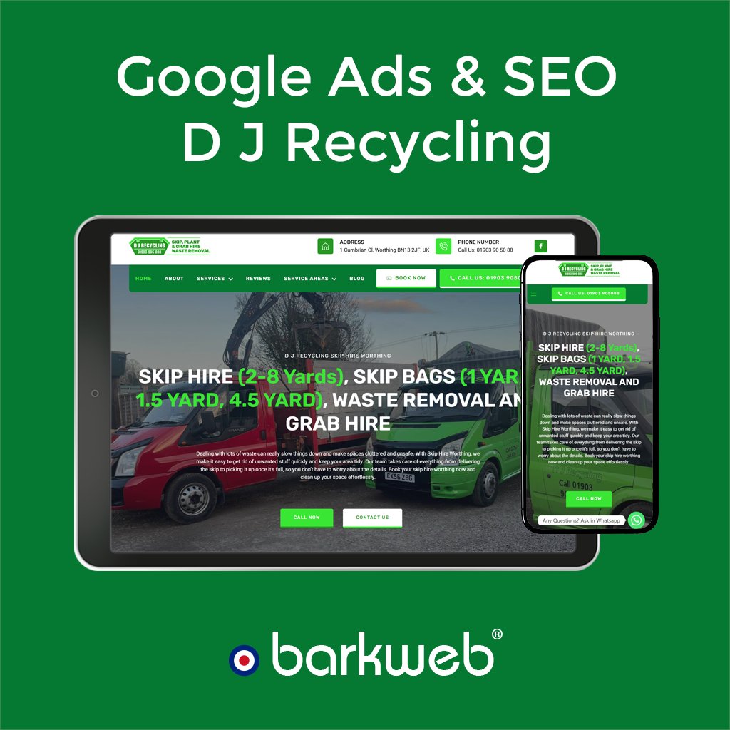 🚀The power of Google Ads + SEO📉88% drop in cost-per-acquisition📈651% increase in conversion rate👆252% rise in click-through rate. In a competitive market every click counts, find out more 👉barkweb.co.uk/portfolio/dj-r… #GoogleAds #SEO #Marketing #BusinessGrowth #DigitalMarketing