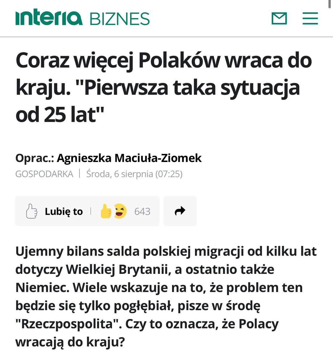 🇵🇱✨ Polacy wracają do domu! Pierwszy raz od 25 lat więcej osób wraca z Niemiec niż do nich wyjeżdża. Brexit pokazał Wielkiej Brytanii, co dzieje się, gdy zamyka się granice – dlatego mówimy stanowcze NIE Polexitowi. I wiecie co? To dzieje się za rządów Tuska! 🔥💪