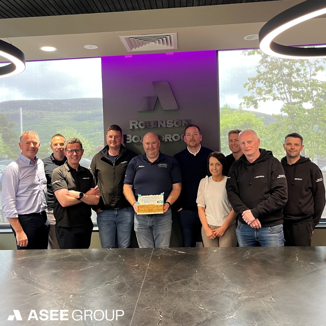 Declan’s 30 Year ASEE Anniversary! 🎉

Today, we’re celebrating a huge milestone - 30 years of Declan being part of the ASEE family!

That’s three decades of dedication, hard work &amp; loyalty, not to mention a great friend to everyone here.