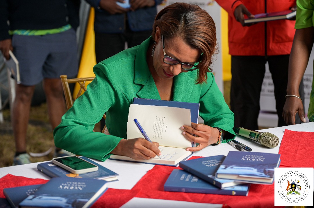 LillyAjarova's tweet photo. This past Saturday in Kenya I had the honour of officially launching my book, Echoes From Mountains of the Moon- a personal account of my journey to Margherita Peak and the lessons these mountains teach us about resilience, conservation and the power of tourism.

The launch took place during the Tusker Lite Rwenzori Marathon Pre-Event Flag-Off, an event organized by the Uganda High Commission in Kenya- a celebration of endurance, unity and the breathtaking landscapes that connect our nations.

In attendance were H.E. Ambassador Eunice Kigenyi, Uganda’s High Commissioner to Kenya, Mr. Maxwell Nyamu from Athletics Kenya, Martin Keino of Sports Tech Africa and Amos Wekesa of Great Lakes Safaris among other guests.