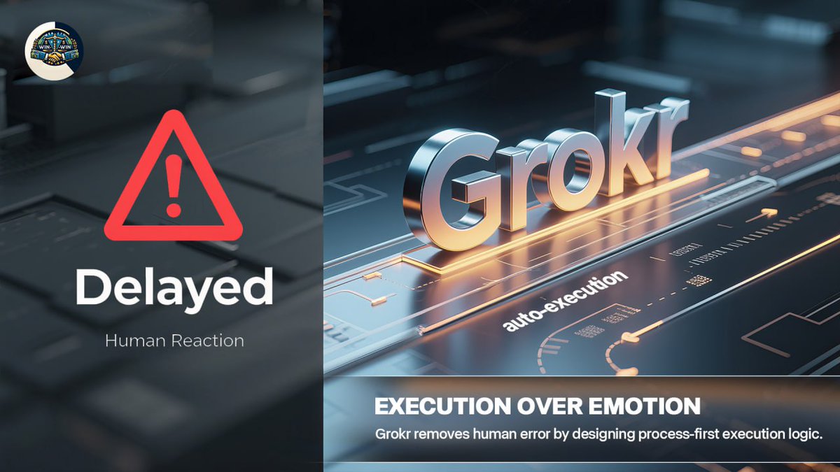 WealthWin_Win's tweet photo. 🛒 Decisions made in panic rarely deliver consistency.
🌐 That’s why Grokr is built to remove reaction and replace it with structured, rules-based logic.
📈📊 Trades execute based on metrics, not moods.
💎 It’s not personal. It’s procedural. https://t.co/DYFa1XwFdN
