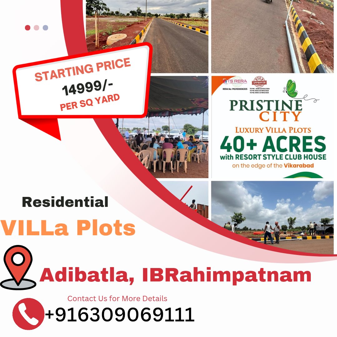 sravandurg65554's tweet image. Residential Villa Plots Adibatla Ibrahimpatnam Call+916309069111
#Animal #ElectionCommission #Onevote #Rains #Hyderabad