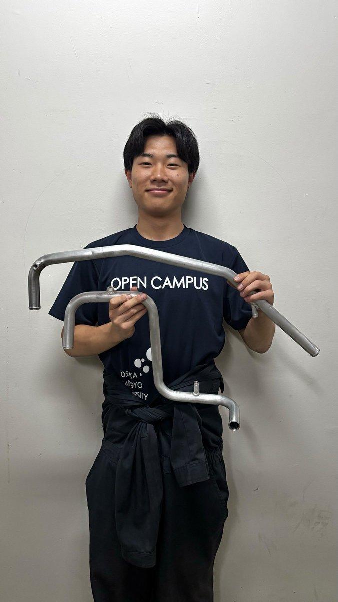 OSUracing's tweet photo. マルヤス工業株式会社 様よりアルミパイプ曲げ加工と薄肉アルミの溶接のご支援をいただきました。

引き続き大会まで精進してまいります。

URL:https://t.co/8rhKp6bQML https://t.co/E7ICOc7aEZ