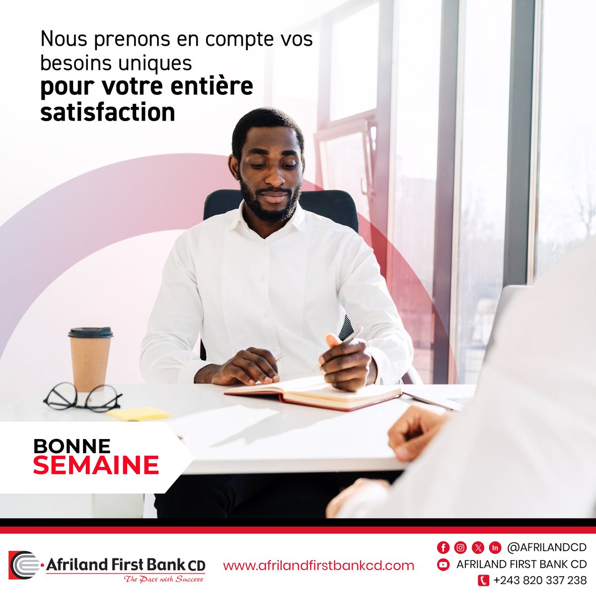 [A LA RECHERCHE D’UNE APPROCHE SUR MESURE ET DURABLE DE VOTRE COMPTE BANCAIRE ?] Nos équipes de gestionnaires qualifiés sont là pour vous assister dans toutes vos opérations de banque.
.
#Afrilandfirstbankcd