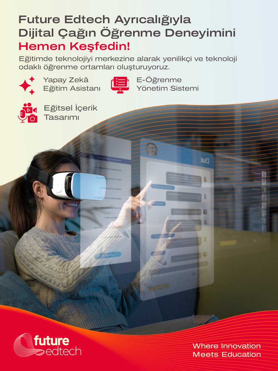future_edtech's tweet photo. Future Edtech ile Dijital Çağın Öğrenme Deneyimini Keşfedin!

Eğitimde teknolojiyi merkeze alarak yenilikçi ve teknoloji odaklı öğrenme ortamları oluşturuyoruz.

#FutureEdtech #EdTech #YapayZeka #EOgrenme #EgitimTeknolojileri #FutureOfEducation #EgitimdeDevrim #InnovativeLearning https://t.co/oPiia6PqiK