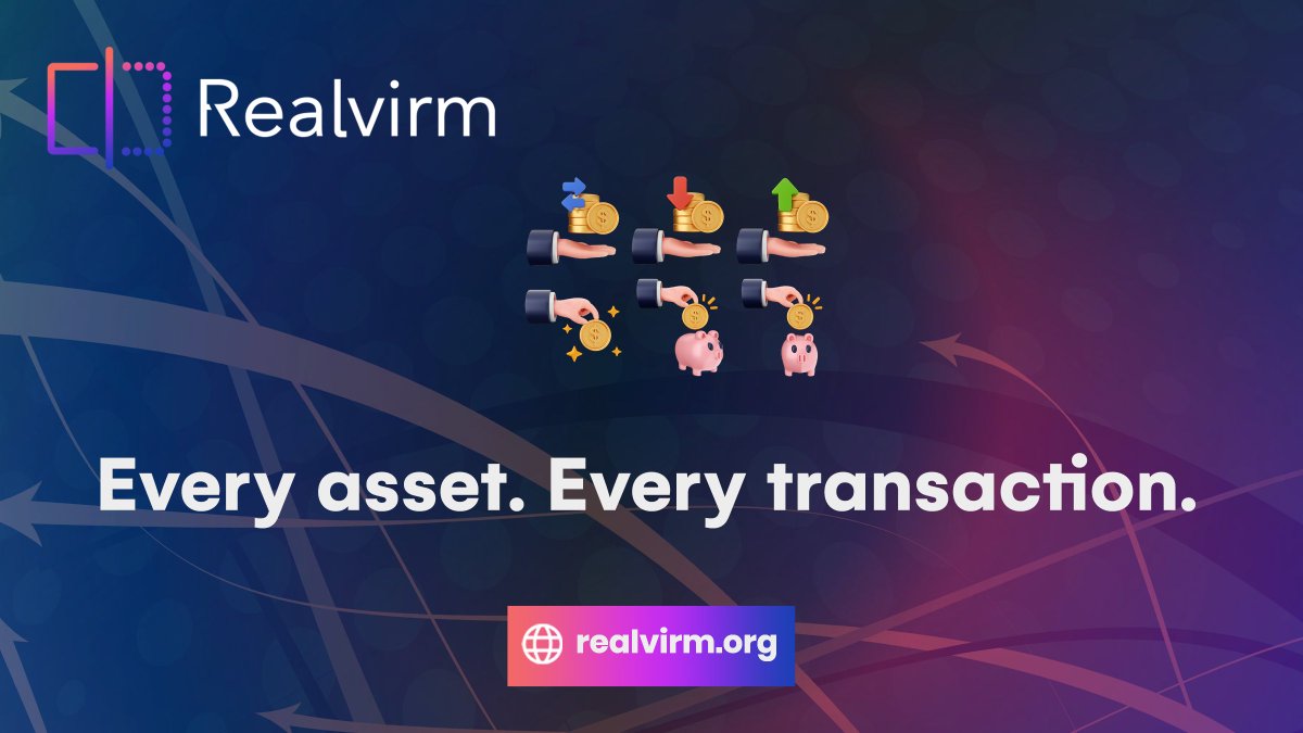 🔍 Every asset. Every transaction.

💫 Transparent &amp; immutable on the blockchain. #Realvirm guarantees data security and trust in every deal.

🧾🛡 Welcome to open, honest asset trading.

$RVM