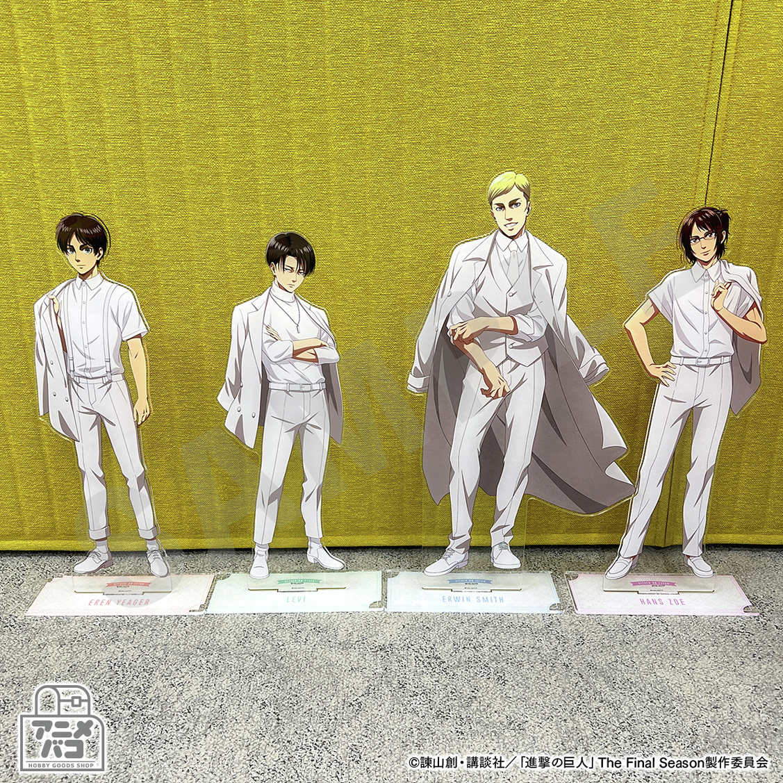 進撃の巨人 ホワイトコーデ 特典 特大アクリルフィギュア エレン 進撃の巨人 ホワイトコーデ 特典 特大アクリルフィギュア エレン