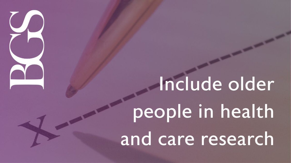 British Geriatrics Society (@gerisoc) on Twitter photo Older people must be included in health and care research. The 2023 CMO's Annual Report on Health in an Ageing Society identified the need for research to include older people, and we have co-signed a statement of intent to take action.
buff.ly/RZ8omfu <a href="/NIHRresearch/">National Institute for Health and Care Research</a> Older people must be included in health and care research. The 2023 CMO's Annual Report on Health in an Ageing Society identified the need for research to include older people, and we have co-signed a statement of intent to take action.
buff.ly/RZ8omfu <a href="/NIHRresearch/">National Institute for Health and Care Research</a>