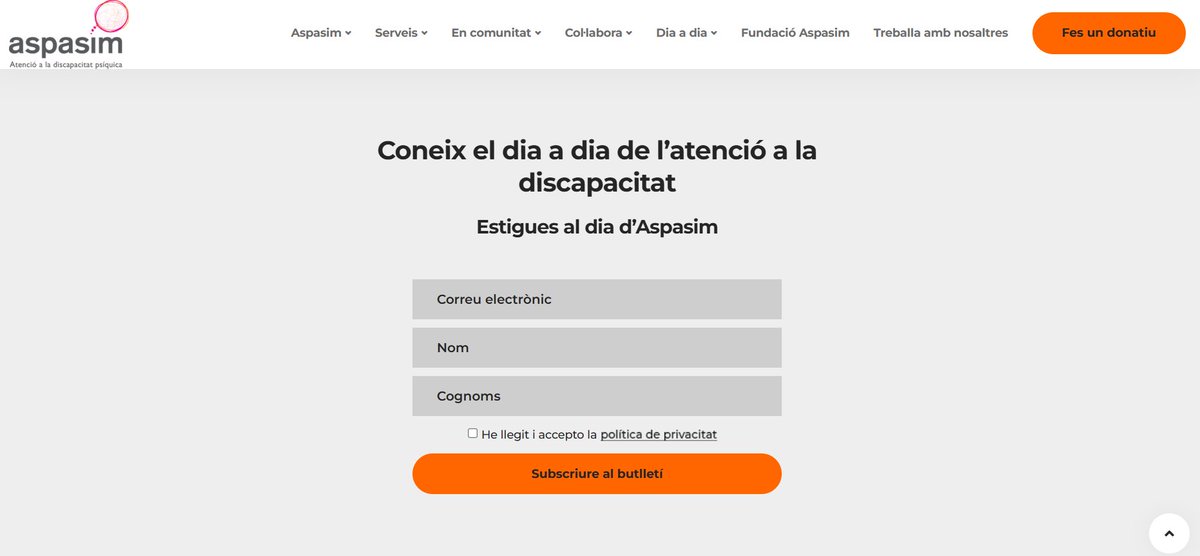 fundacioaspasim's tweet photo. A Aspasim durant tot l’any fem una gran quantitat d'activitats. Si voleu estar al dia de tot el què fem, us podeu subscriure, des de la web, al butlletí d'Aspasim per manternir-vos puntualment informats!!! 👍🙋😘
https://t.co/QOlLfBAKZm

#Aspasim #activitats #inclusió https://t.co/HBmD4VJtRJ