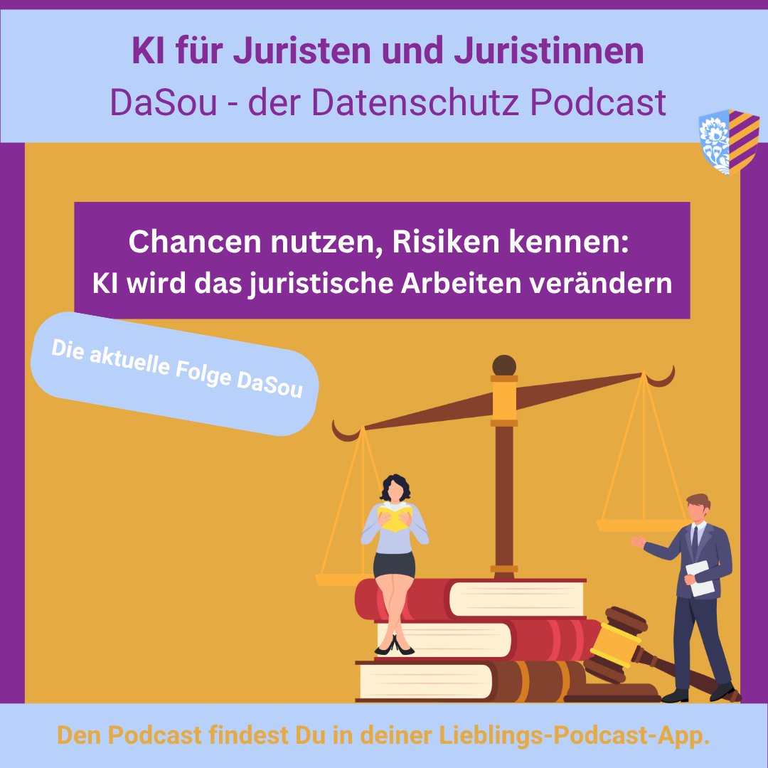 Vertragsprüfung, AGB-Checks, Schriftsatzstruktur – KI kann vieles übernehmen. Aber: Nur wer sie richtig nutzt, profitiert.

💡 In dieser Folge lernst du, wie du KI im juristischen Berufsalltag sinnvoll &amp; rechtssicher eingesetzt werden kann: ae2onc.podcaster.de/download/44_Da…