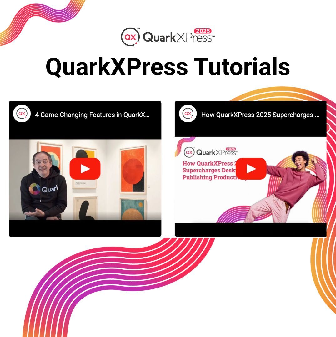QuarkXPress's tweet image. Dive into our short or expanded tutorials to help you get up to speed quickly with QuarkXPress ✨ 
#QuarkXPress #Tutorials #WatchNow #DesignSoftware