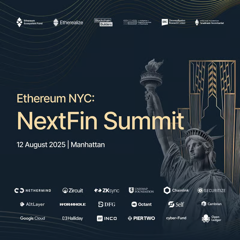 FortaNetwork's tweet photo. Forta x 🗽

Tomorrow, Forta's @ajbeal will join @ethereum_NYC for the NextFin Summit alongside leaders like @tkstanczak (Ethereum Foundation &amp; former Forta Council). Big brains, big conversations.

See you there! https://t.co/JZObubxhA6
