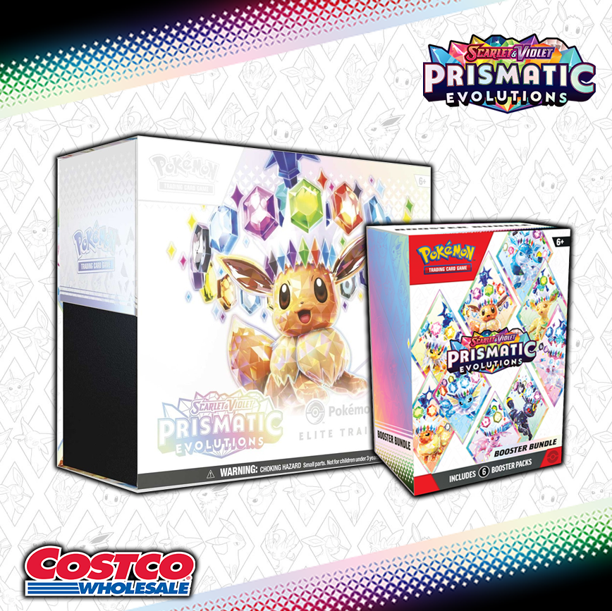 Prismatic Evolutions 2-Pack Bundle RESTOCKING at Costco! Expect these to start arriving in-store early next week with an online drop as early as this week! Access the full list of dates Prismatic Evolutions 2-Pack Bundle RESTOCKING at Costco! Expect these to start arriving in-store early next week with an online drop as early as this week! Access the full list of dates
