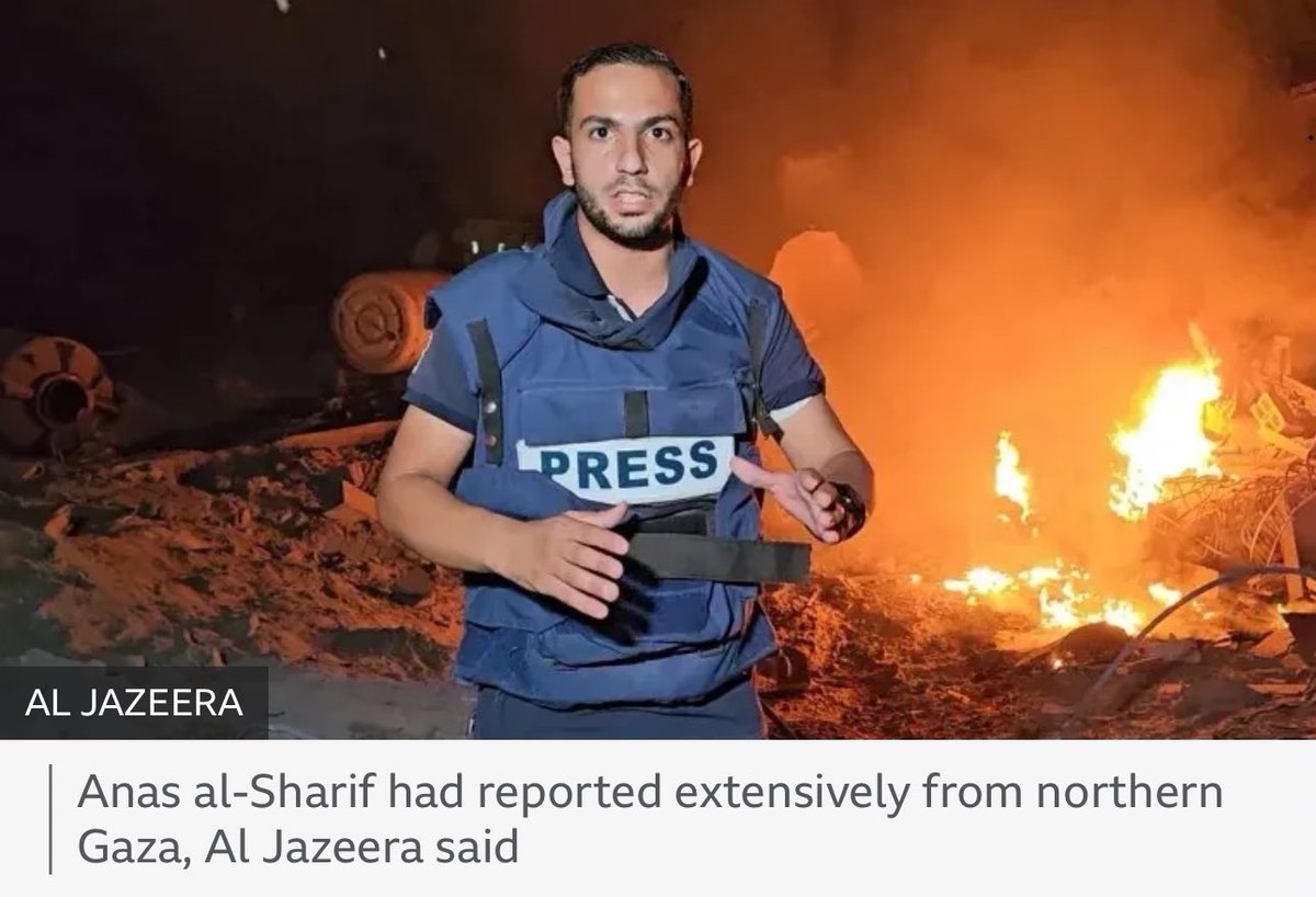 3 journalists were killed in World War 1.

67 journalists were killed in World War 2.

238 journalists have now been killed by Israel in the War on Gaza.

Israel has killed 3.5 times more journalists than in both World Wars. All to bury the truth about their ongoing genocide.