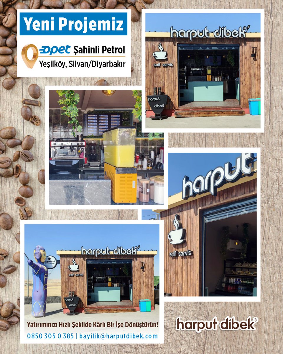 Harput Dibek (@harputdibekcom) on Twitter photo Akaryakıt istasyonlarında yeni trend #selfservis ve #algötür hizmeti!
Yatırımınızı çok kısa sürelerde kârlı bir iş fırsatına çevirmek için hemen bizimle iletişime geçebilirsiniz: 0850 305 0 385 | bayilik@harputdibek.com
#enlezzetlikahve #harputdibek #kahve #çay #soğukiçecekler Akaryakıt istasyonlarında yeni trend #selfservis ve #algötür hizmeti!
Yatırımınızı çok kısa sürelerde kârlı bir iş fırsatına çevirmek için hemen bizimle iletişime geçebilirsiniz: 0850 305 0 385 | bayilik@harputdibek.com
#enlezzetlikahve #harputdibek #kahve #çay #soğukiçecekler