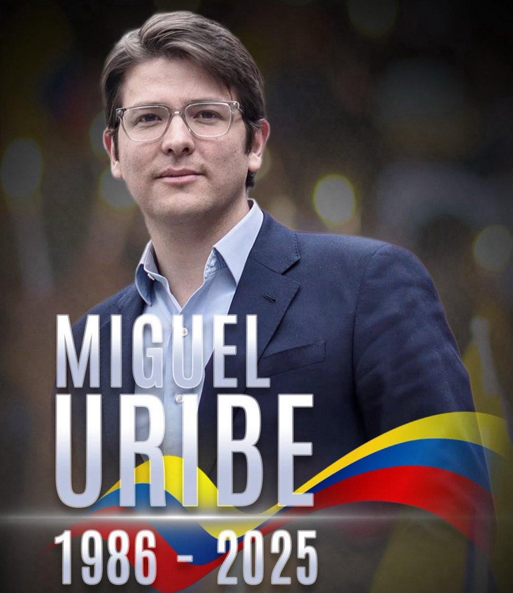 Colombia se levanta con la noticia del fallecimiento de Miguel Uribe Turbay, líder carismático que creía y luchó por un país de diálogo, justicia, progreso y paz. Que su ejemplo y sacrificio inspire a las nuevas generaciones de políticos en todo Latinoamérica. Paz en su tumba.