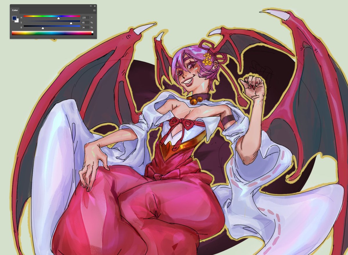 Lilith sketch ~ from #Darkstalkers
