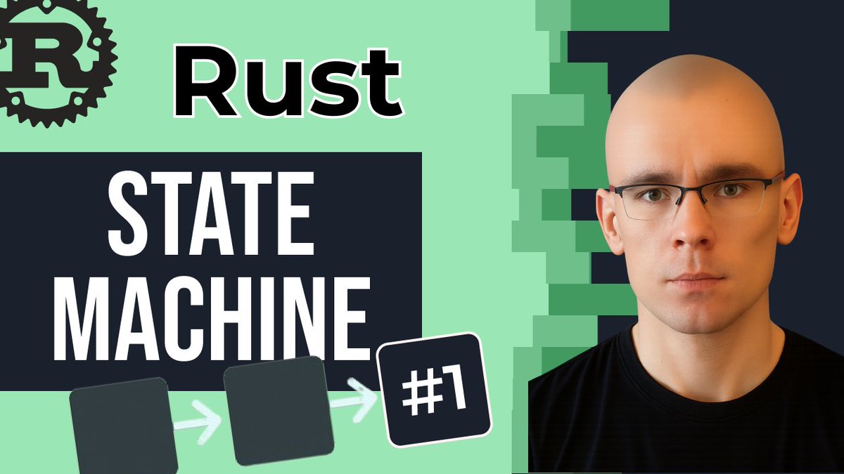 🚀 It’s done!

After multiple weekends of recording (yep, both Saturdays and Sundays 😅), the Rust State Machine hands-on tutorial is now live on my YouTube 🎉

Perfect for devs who want to:
- Deepen their understanding of Rust associated types
- Learn to build modular,