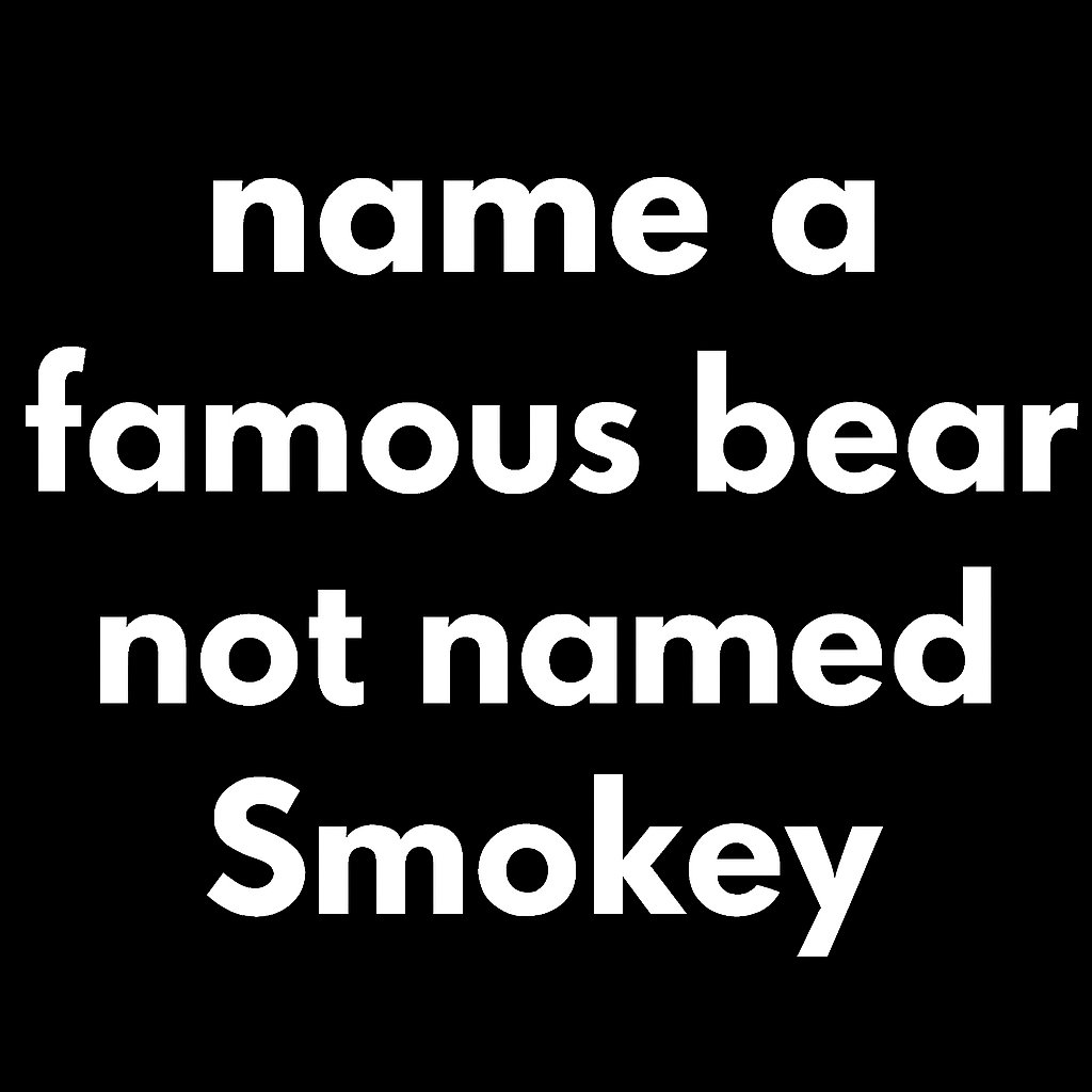 Matt_Pinner's tweet photo. Name one NOT named Smokey https://t.co/D0QXYKfAhF