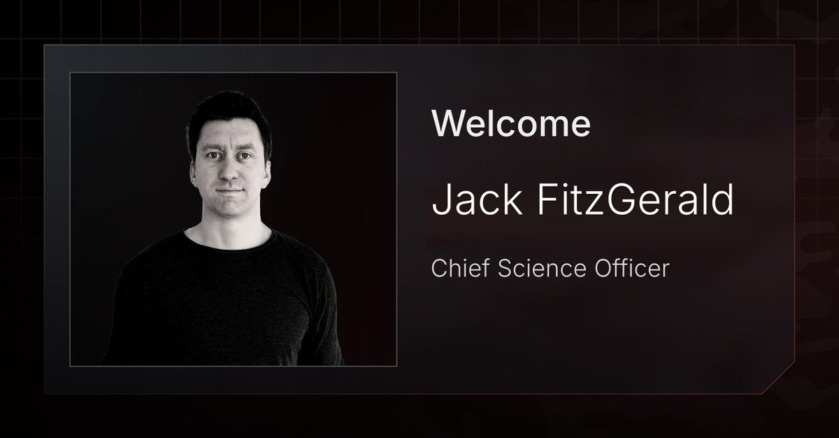 EdgeRunner AI (@edgerunnerai) on Twitter photo We're thrilled to announce Jack FitzGerald (<a href="/jgmfitz/">Jack FitzGerald</a>) as Chief Science Officer! Jack will lead research and strategy at <a href="/EdgeRunnerAI/">EdgeRunner AI</a> as we build military-specific, air-gapped, on-device AI capabilities for the warfighter. Read the announcement here: edgerunnerai.com/news/edgerunne… We're thrilled to announce Jack FitzGerald (<a href="/jgmfitz/">Jack FitzGerald</a>) as Chief Science Officer! Jack will lead research and strategy at <a href="/EdgeRunnerAI/">EdgeRunner AI</a> as we build military-specific, air-gapped, on-device AI capabilities for the warfighter. Read the announcement here: edgerunnerai.com/news/edgerunne…