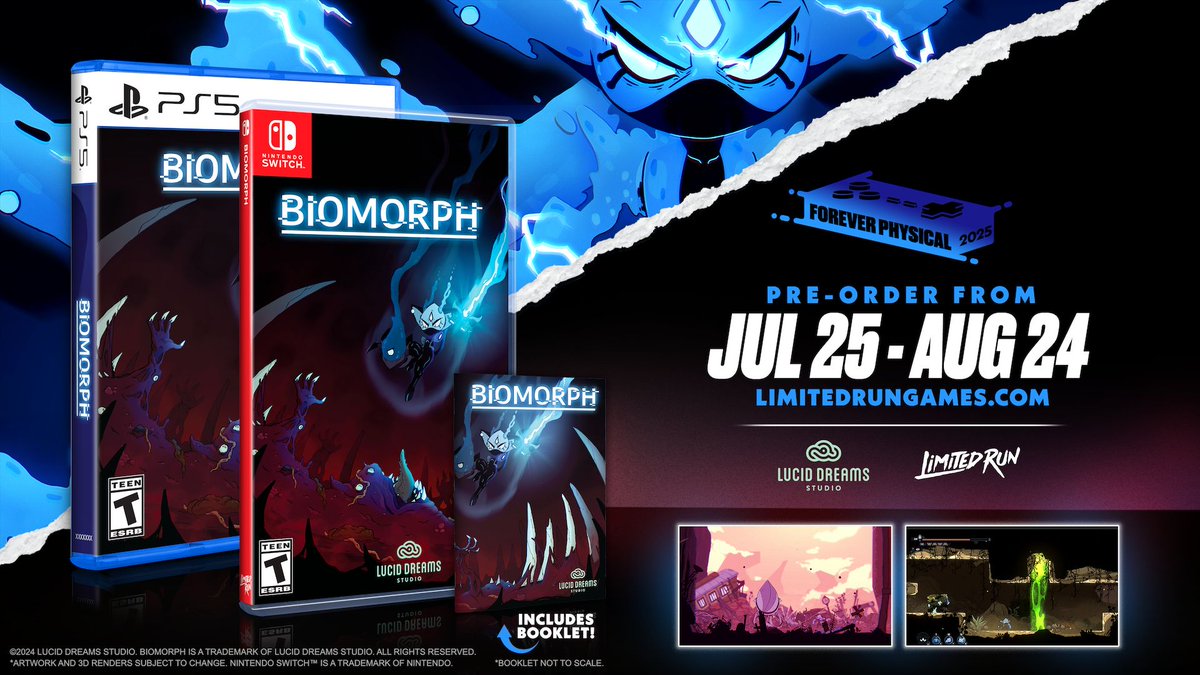 Start of the week reminder: You have less than two weeks left to pre-order BIOMORPH on PS5 and Switch!

Secure your copy here -&gt; buff.ly/FnVVjWd