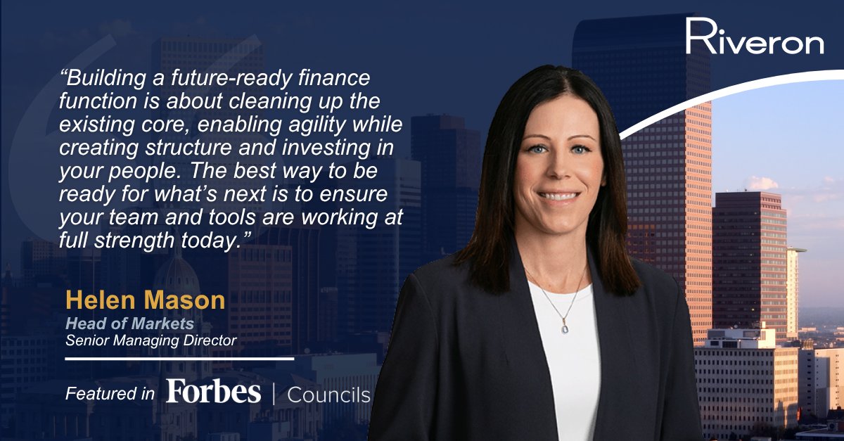 Riveron__'s tweet photo. In today’s volatile business climate, the term “future-ready” is frequently used. Senior Managing Director Helen Mason defines the term and breaks down its relevance for CFOs in particular in her latest Forbes feature.

Read more from Helen in Forbes Finance Council: https://t.co/NEgXDWERfj

#Riveron #ForbesFinanceCouncil #DigitalTransformation #ChangeManagement #Leadership #EmployeeEngagement #FinanceTips