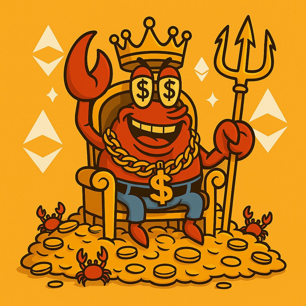 The throne is empty… 👑
The crown belongs to the Krab! 🦀💎

#GreedyKrab #ETH #KrabArmy #MemeCoin