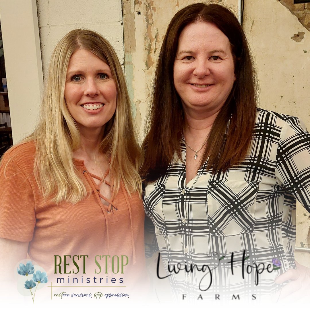 We continue to link arms with others on the frontlines, like our friends from Living Hope Farms. Jill was excited to meet Anita and provide a tour of @GoodHopeFarms &amp; dinner with our Director of Clinical Programs.