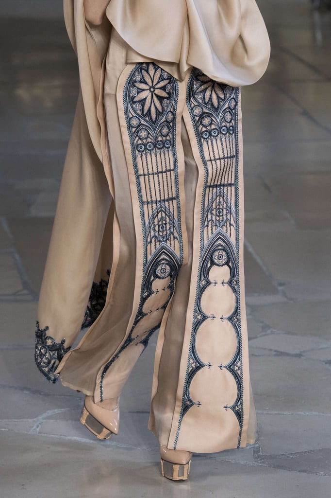 embroidered silk pants from guo pei's fw'18 collection guardians of the dragon city, love the construction on these so much