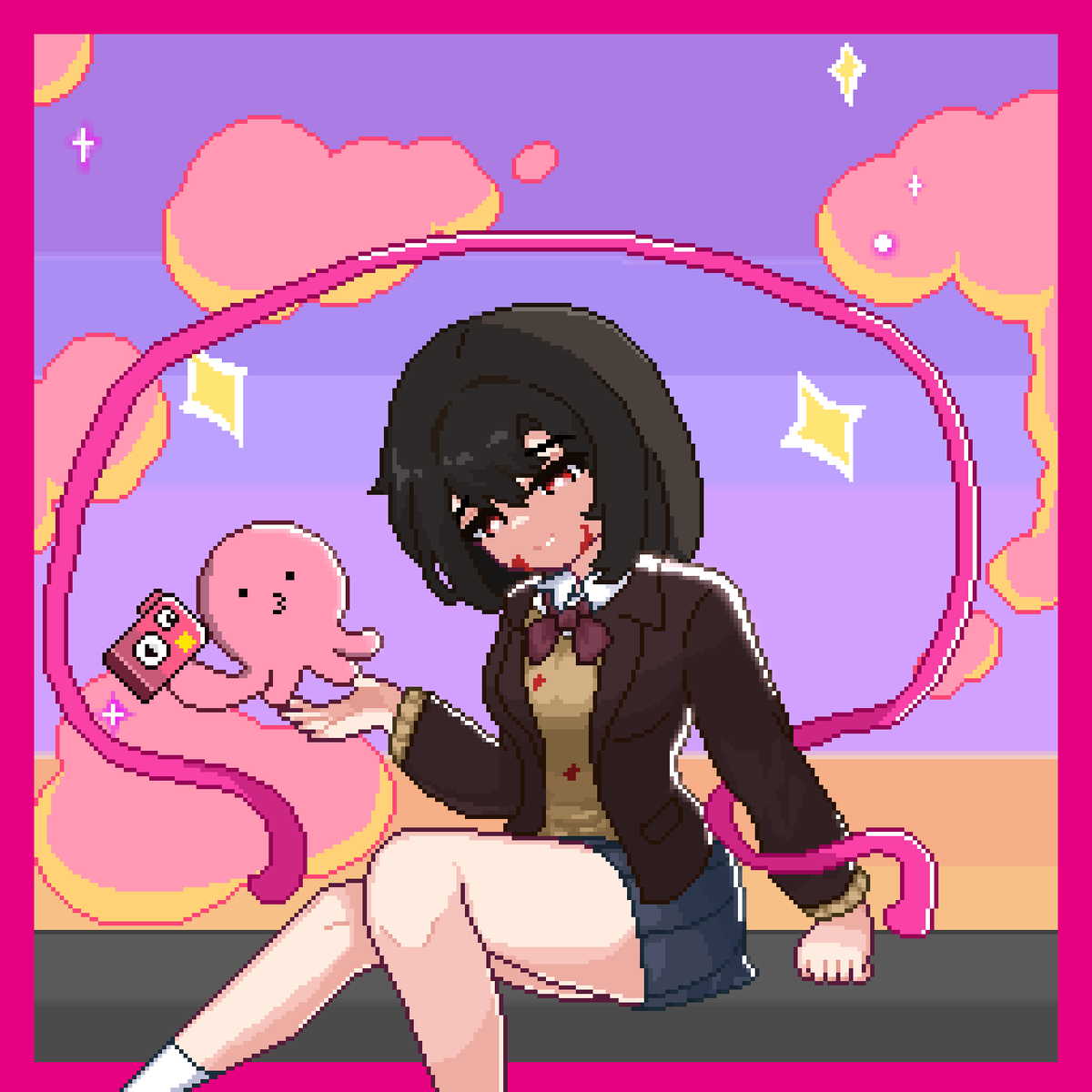 pixshly49's tweet photo. 고등학생 시즈카
#ドット絵 #pixelart https://t.co/5uC3iNKlbL
