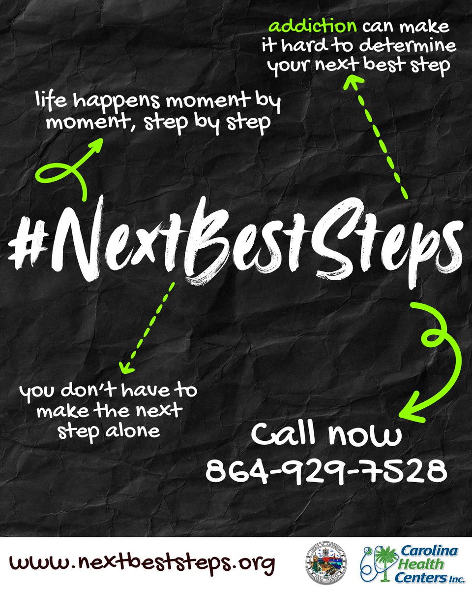If you or someone you care about is struggling with addiction, help is available right here at home. Recovery is possible. You do not have to walk the path alone. Call Rebecca, Greenwood County Opioid Response Coordinator, at 864-929-7528 to take your next best step.