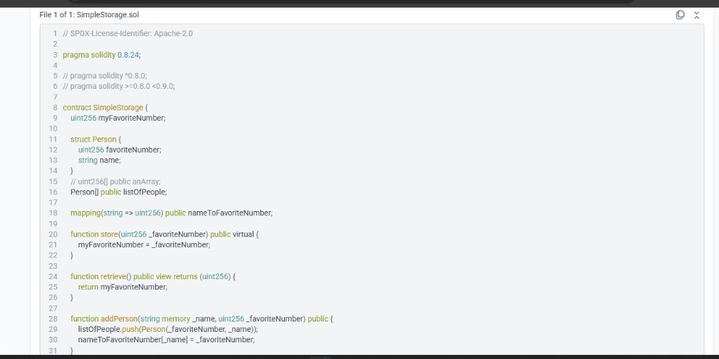 0xDuke__'s tweet image. Just deployed a smart contract to the @zksync testnet! 🚀
Thanks to @PatrickAlphaC &amp;amp; @CyfrinUpdraft.

It’s a SimpleStorage contract in Solidity to store, retrieve &amp;amp; map favorite numbers to names.

What was your first smart contract? 👇 #Web3 #SmartContracts #BlockchainDev #zkSync