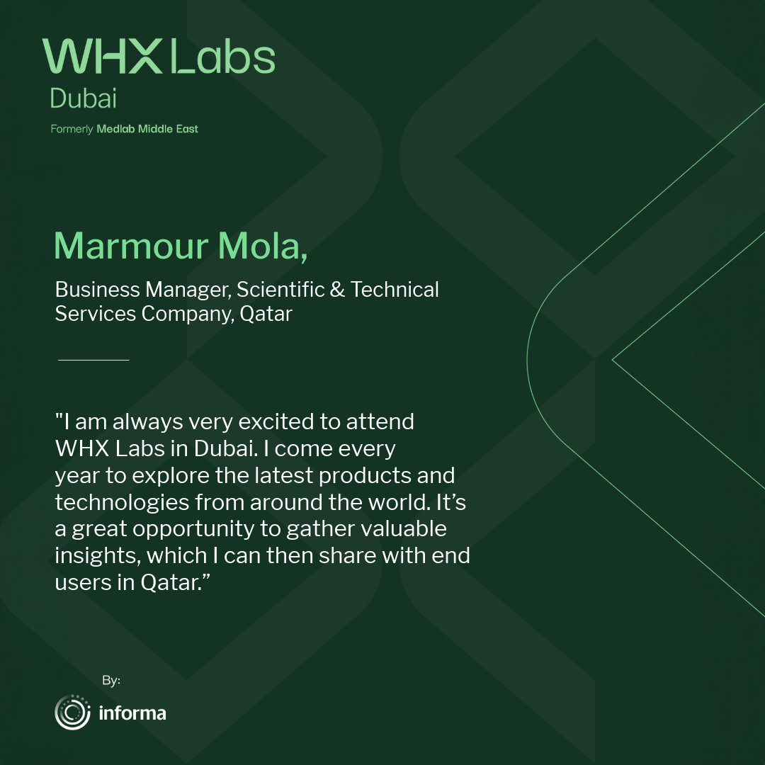 whxlabsdubai's tweet image. From cutting-edge technologies to groundbreaking products, WHX Labs Dubai is where industry leaders and innovators connect.
#WHXLabs #LabTech #AIinHealthcare #FutureOfHealth #HealthcareInnovation
