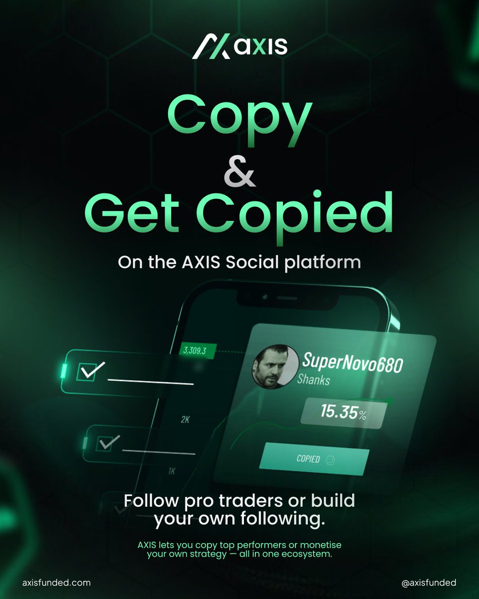 AxisFunded's tweet image. 🚀 Why Choose AXIS?

We’re here to give serious traders the edge they need to perform at their best — with instant access to real funding and tools built for growth.

💡 Here’s what makes AXIS different:
✅ Instant Access to Real Capital – Start trading live from day one.
✅…