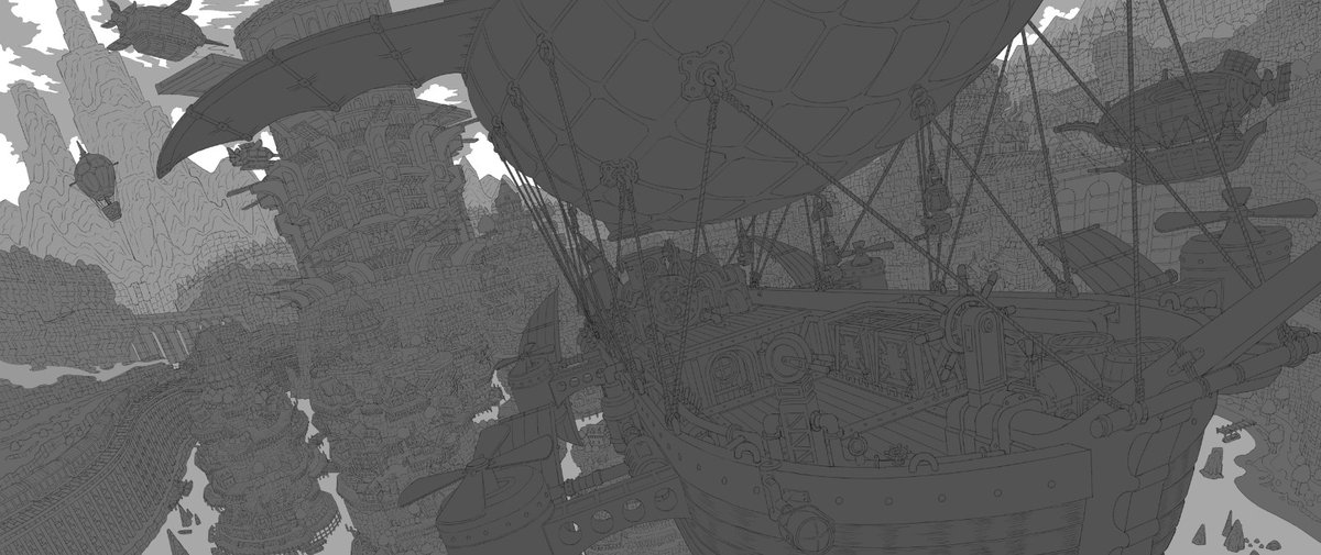 wip5.背景下絵完成～🍊
