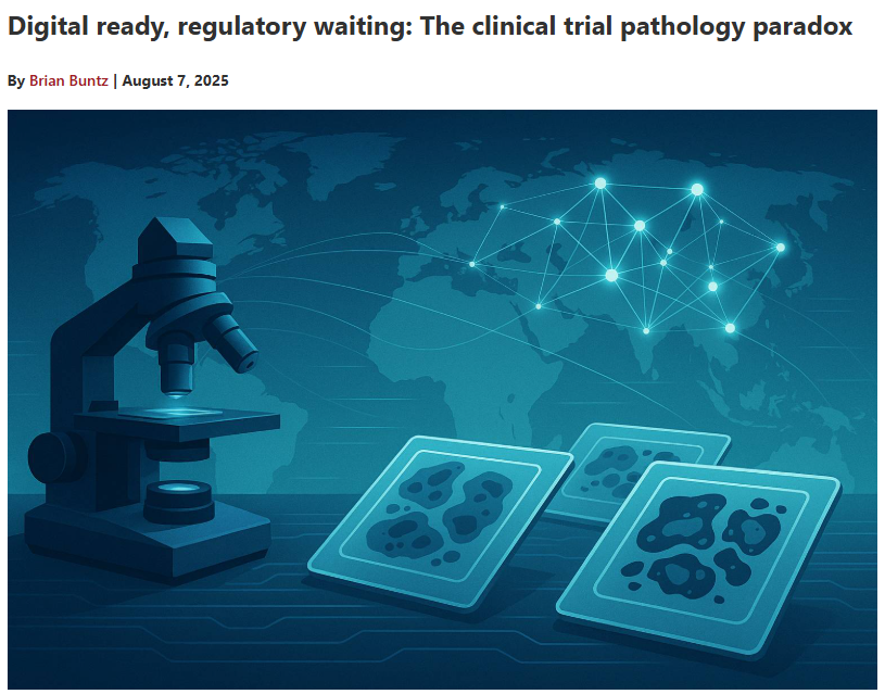 Proscia (@proscia) on Twitter photo Trial samples shouldn’t earn more air miles than investigators.
In <a href="/DrugDiscoverDev/">Drug Discovery & Development</a>, Brian Buntz captures the paradox: pathologists can sign out cases from anywhere, yet clinical-trial tissues still travel around the world on glass slides.
Read more from him and our friends at Trial samples shouldn’t earn more air miles than investigators.
In <a href="/DrugDiscoverDev/">Drug Discovery & Development</a>, Brian Buntz captures the paradox: pathologists can sign out cases from anywhere, yet clinical-trial tissues still travel around the world on glass slides.
Read more from him and our friends at