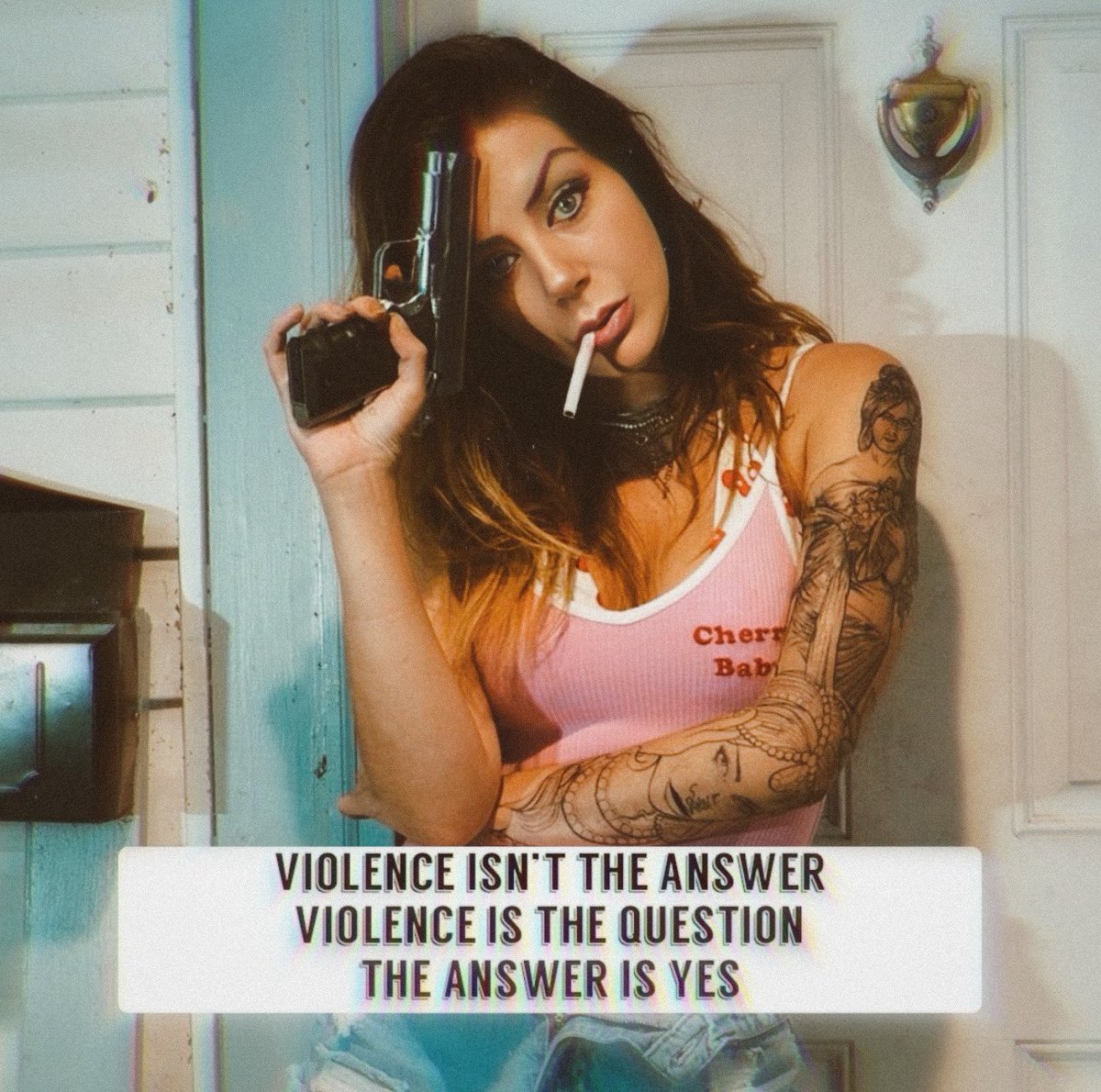 janefkndoe's tweet image. GM 🔫🚬