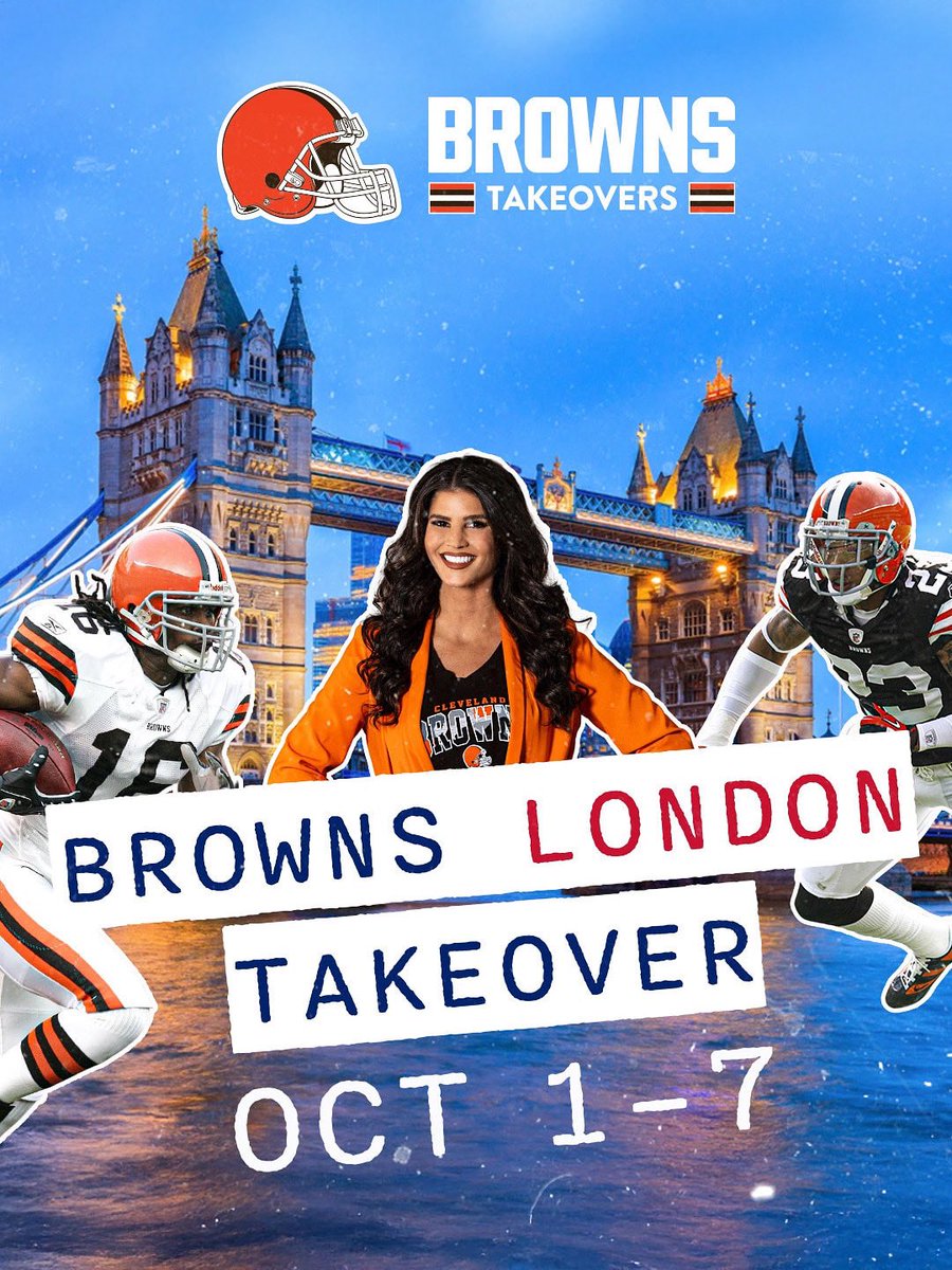 traveltruefan's tweet photo. Browns Takeovers. Stop #1: LONDON. π₯π€©
Josh Cribbs, Joe Haden, Bridget Linton, and ESPN Cleveland.
You wonβt want to miss this. π https://t.co/7UOF08hXkq
#TrueFanTravel | #ClevelandBrowns | #London https://t.co/Coq7YRhxhQ