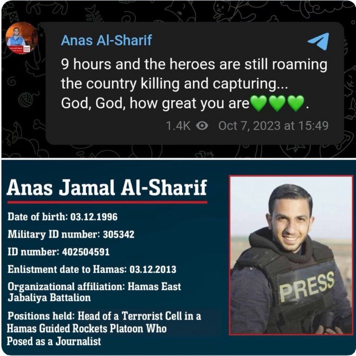 <a href="/NOS/">NOS</a> Beste <a href="/NOS/">NOS</a> , waarom toch steeds deze eenzijdige leugens : de man was een Hamas terrorist met een PRESS vestje, die de slachting van 7 oktober verheerlijkte.