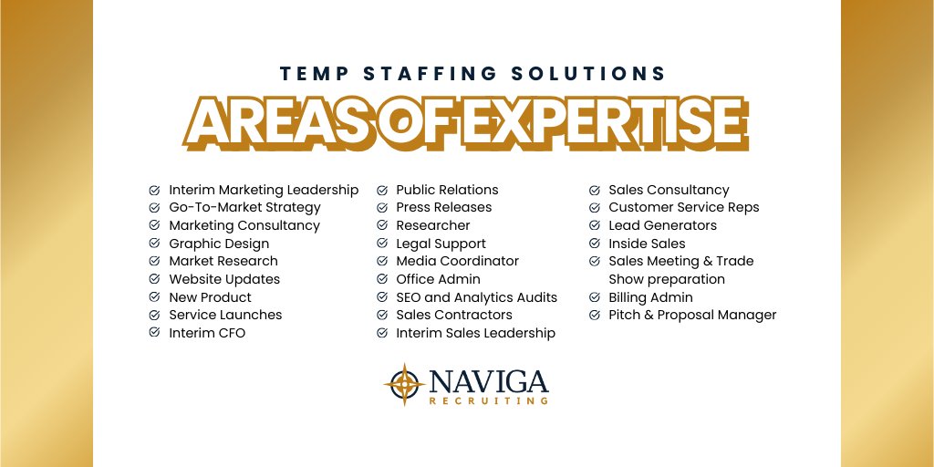 Need extra support without the long-term commitment?
From Marketing Specialists to Data Analysts, Customer Support to Interim CFOs, Naviga helps businesses stay agile with qualified temp talent fast.