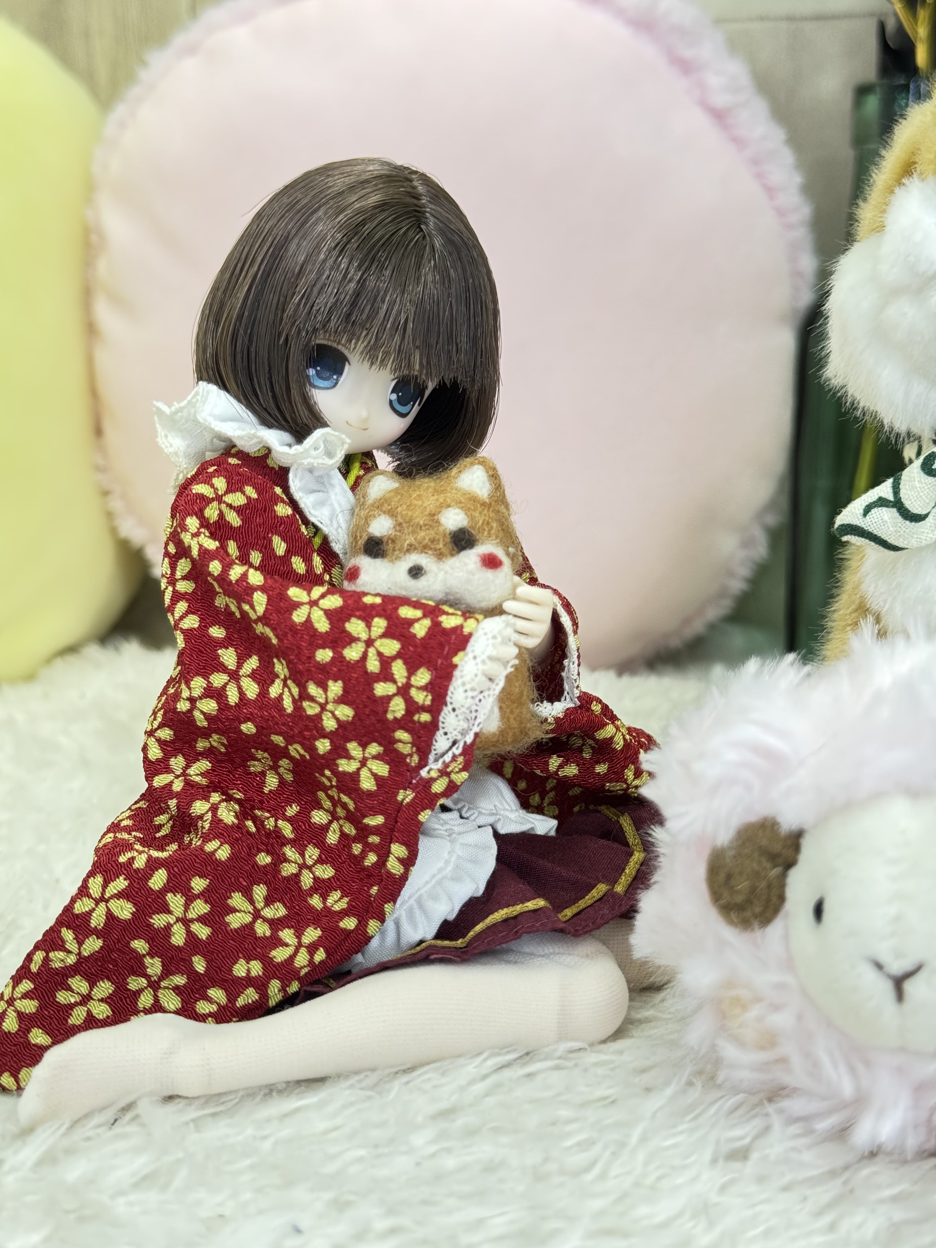 和装❤️小紋着物❤️日傘♡ハンドメイド♡ドールチャーム くまきち (@bearbeartyan) / X