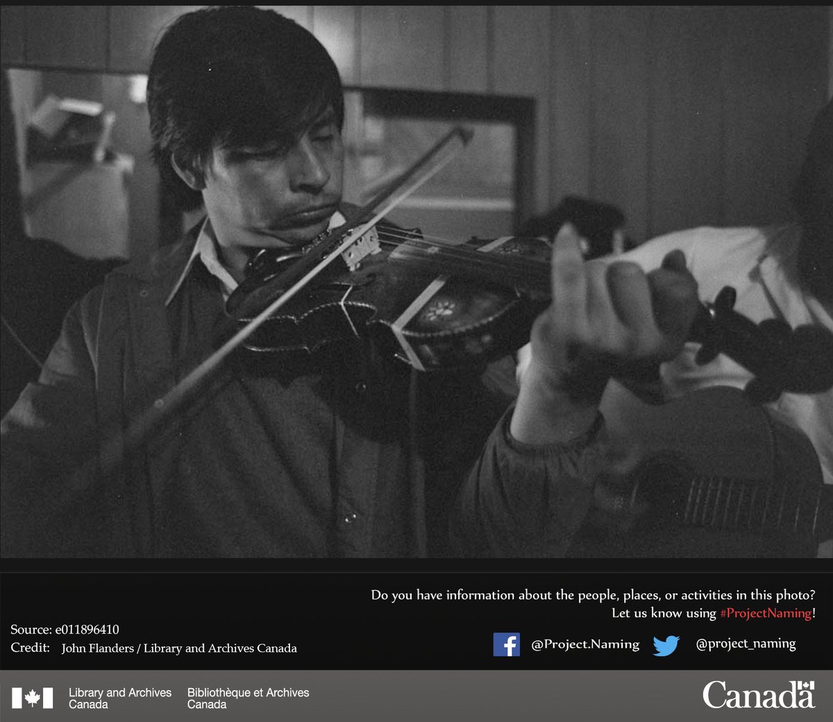 Algonquin man playing the fiddle, Maniwaki, Quebec, summer 1974. Do you recognize the man in this photo?
More on Project Naming and how you can help: ow.ly/I7JH50KJ1BJ